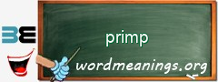 WordMeaning blackboard for primp